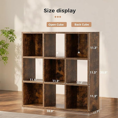 LUCKLIFE 9-Cube Storage Organizer, Stackable Modular Bookcase Shelf - Image 2
