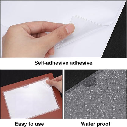 36 Pack Adhesive Index Card Holders, Top Loading, Sticks To Bins Shelves Boxes - Image 3