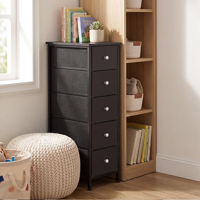 Fixwal Narrow Storage Cabinet, Narrow Nightstand Dresser - Image 7