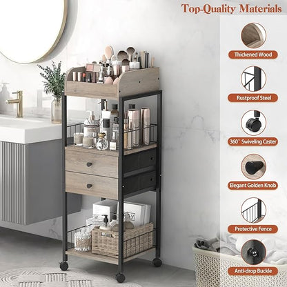 Makeup Organizer, Floor Skincare Organizers Make Up Organizers and Storage - Image 4