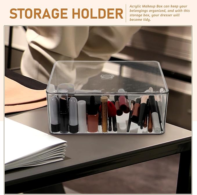 Garneck Stackable Transparent Acrylic Makeup Organizer Box - Image 8