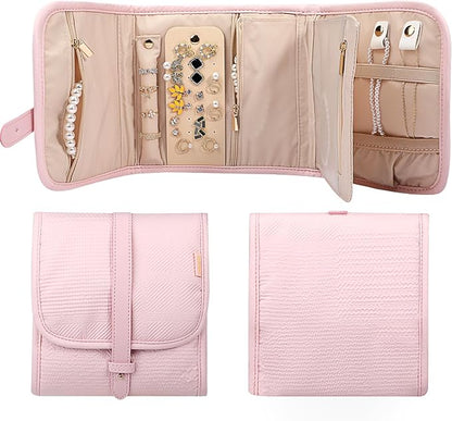 Voova Travel Jewelry Holder Organizer Case, Small Jewelry Storage Bag by Voova