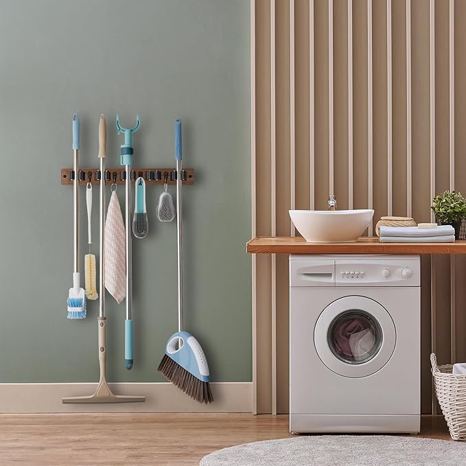 Mop and Broom Holder Wall Mount - Image 2