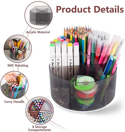 Absonic Acrylic Pen Holder Crayon Organizer - Image 4
