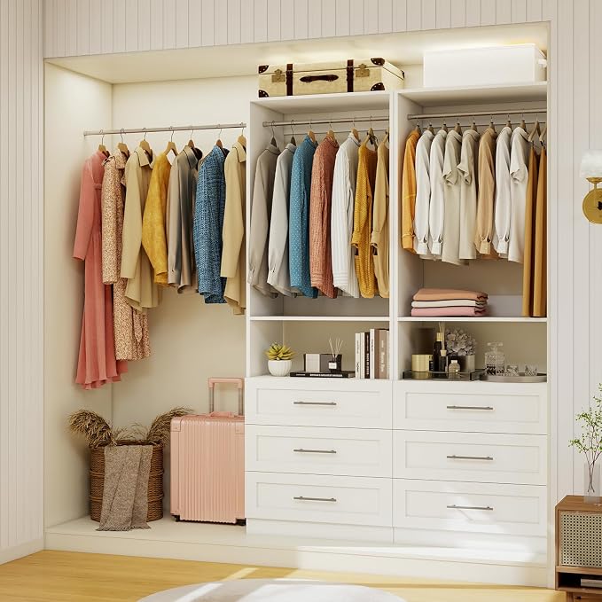Closet System with Drawers, 2FT Closet Organize System with 3 Drawers & 2 - Image 6