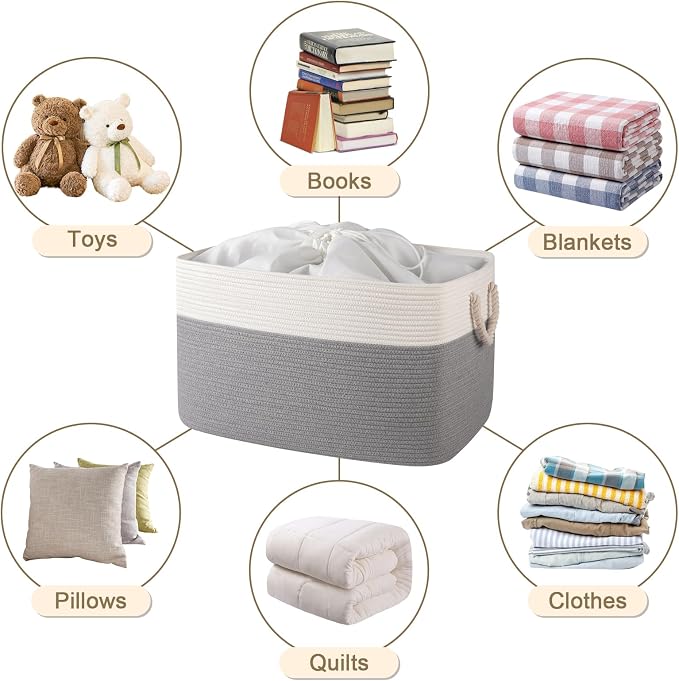 95L Extra Large Blanket Basket - Image 8