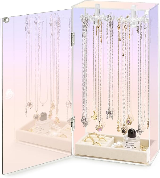 Cirhy Iridescent Necklace Holder Organizer by Cirhy