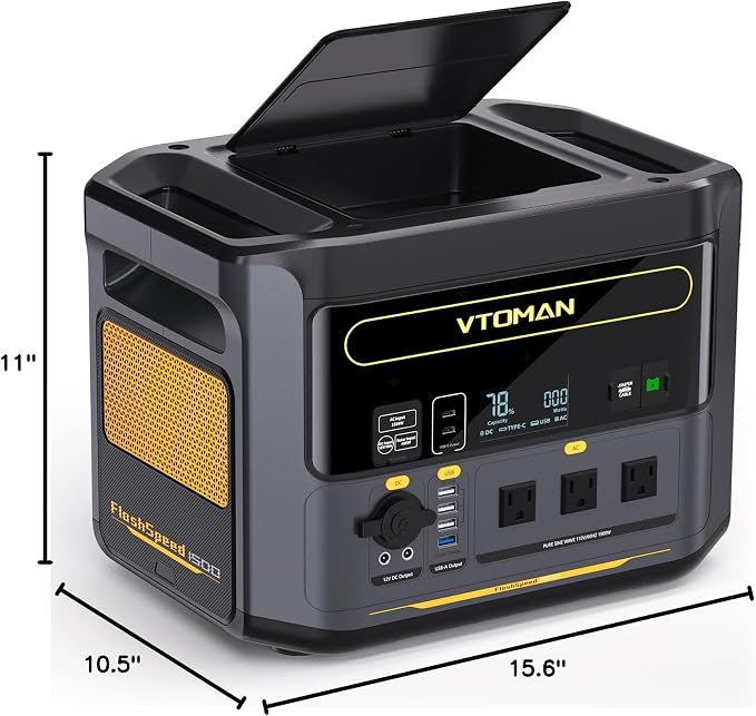 VTOMAN FlashSpeed 1500 Portable Power Station 1548Wh - Image 9