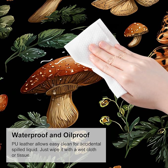Vintage Butterfly Mushroom Mouse Pad – Large Extended Desk Mat 31.5 x 11.8 in– - Image 7