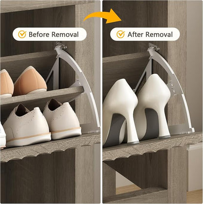Fluted Shoe Cabinet Storage - Image 5