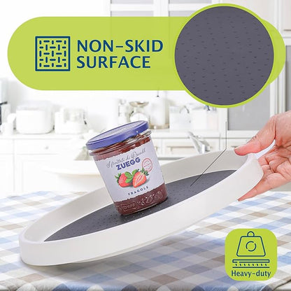 Set of 6, 10 Inch Non-Skid Lazy Susan Turntable, Lazy Susan Organizer - Image 3