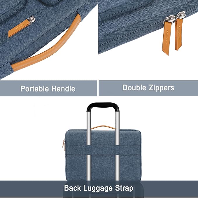 MOSISO 360 Protective Laptop Case 14 inch, 14 inch Laptop Sleeve Compatible - Image 4