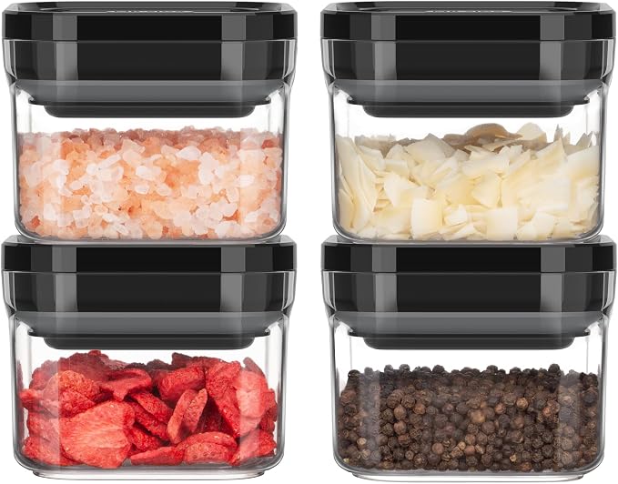 MR.SIGA 4 Pack Airtight Food Storage Container Set, BPA Free Kitchen Pantry - Image 7