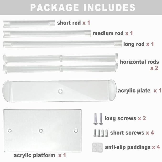 Bigfety Acrylic Headband Holder, 3-Tier Hair Accessories Organizer Clear Stand - Image 6