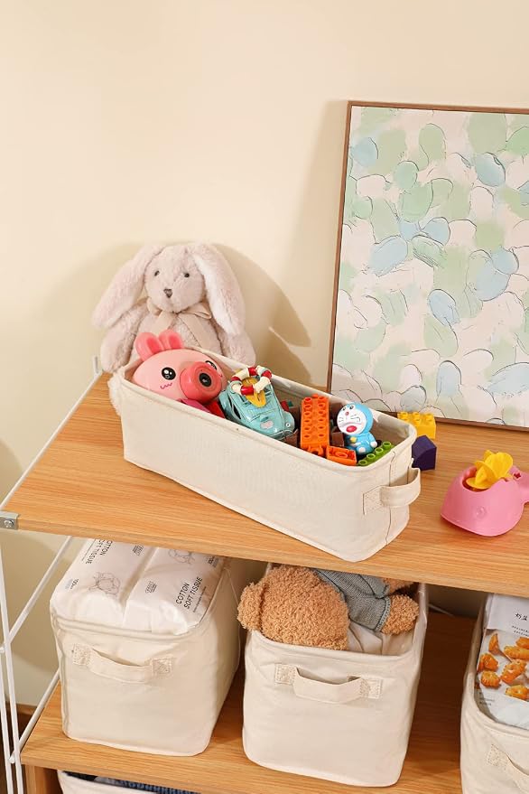 Decorative Basket Rectangular Fabric Storage Bin Organizer Basket - Image 8