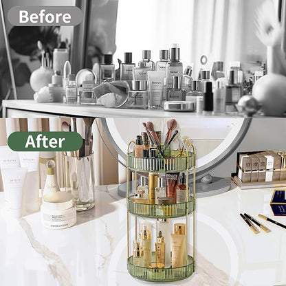360 Rotating Makeup Organizer, 3 Tier Large Capacity Make Up Organizers and - Image 4