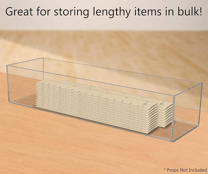 Marketing Holders Acrylic Retail Tray One Compartment Clear 15 Inch Wide x 4.5 - Image 3