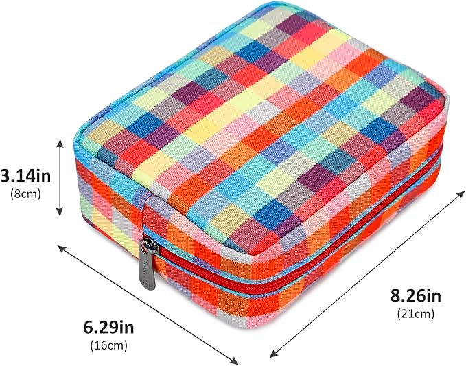 E-Tree Cute Makeup Bag, Big Travel Make up Pouch, Zipper Large Toiletry - Image 2