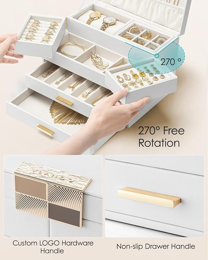 Vlando 4 Layers Jewelry Box - Image 4