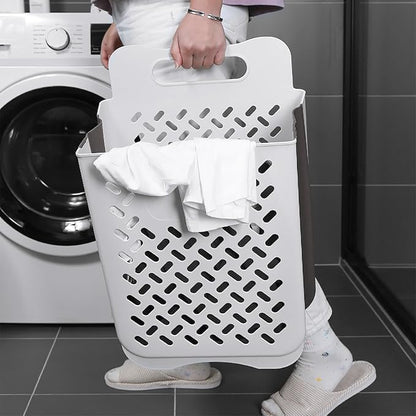 Plastic Collapsible Hanging Laundry Baskets - Image 7