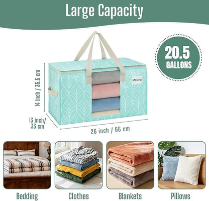 VENO 8 Pack Heavy Duty Moving Bags, Clothes and Comforter Storage Bags - Image 3