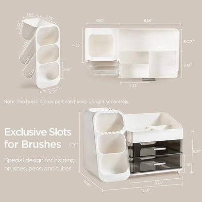 HBlife Makeup Organizer with Brush Holder - Image 4