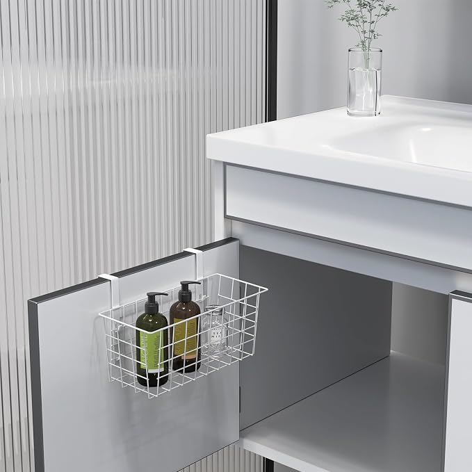 MaraFansie Basket with Hook, Grid Storage Basket, Over the Cabinet Door - Image 4
