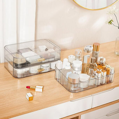 Clear Makeup Organizer for Vanity, Large Desk Organizer - Image 6