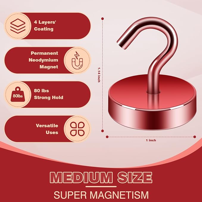 Neosmuk Magnetic Hooks Steel Tube Design - Image 6