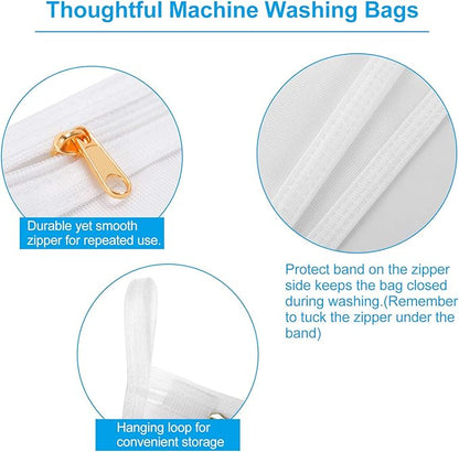 GOGOODA 3 Pack Delicates Laundry Bags, Fine Mesh Wash Bag - Image 5