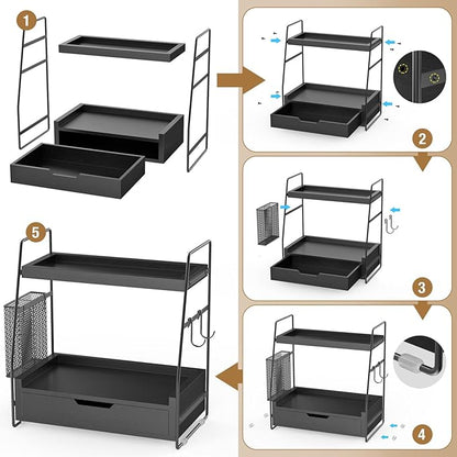 2-Tier Bathroom Counter Organizer - Image 5