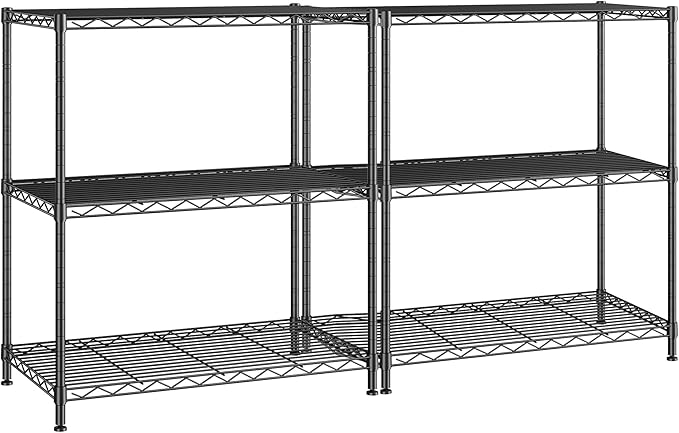 DurayLoly 3-Tier 450LBS Adjustable Wire Shelving Unit by Durayloly