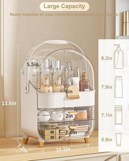 Makeup Organizer Countertop, Skincare Holder Bathroom Counter Organizer - Image 2