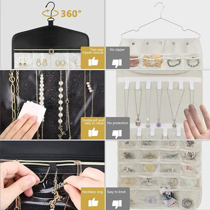 CHICECO Travel Jewelry Holder Organizer, Hanging Jewelry Organizer Storage - Image 2