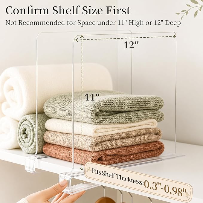 SortNStore Shelf Dividers Purse Organizer - Image 3