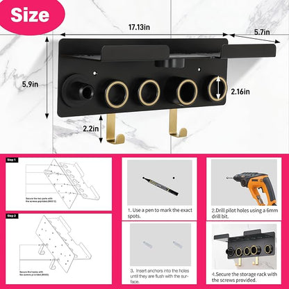 Wall Mount Hair Holder Compatible - Image 7