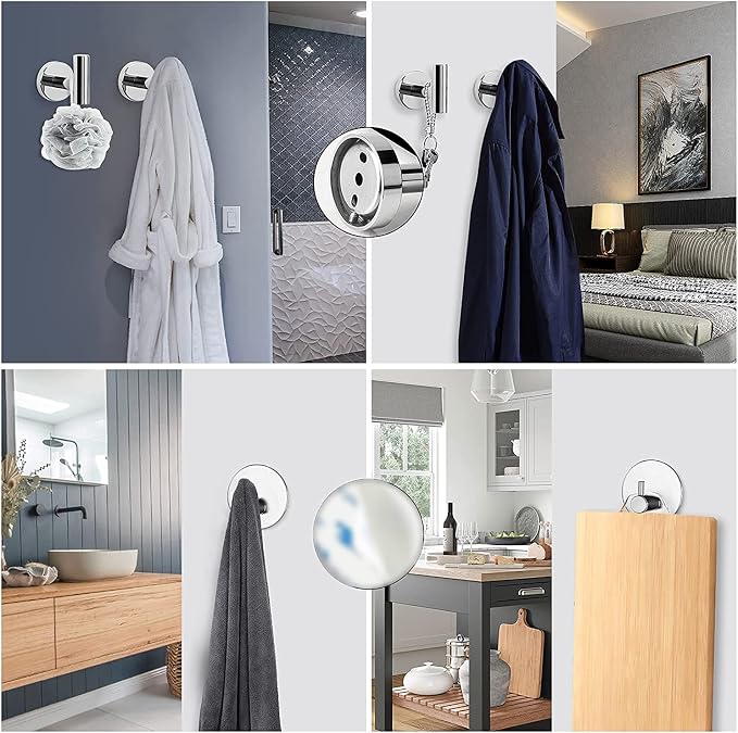 NearMoon Bathroom Hardware Set SUS 304 Thicken Stainless Steel-Towel Bar Set - Image 6