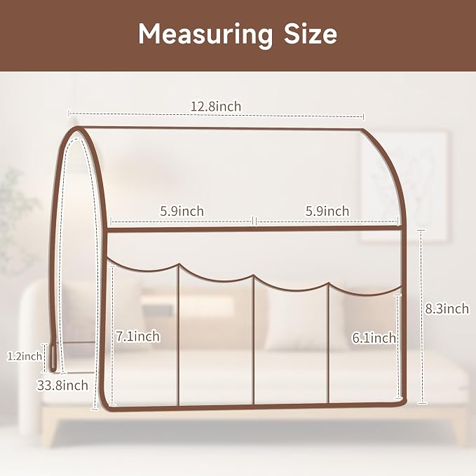 MEHIDFY Sofa Armrest Caddy, Waterproof Bedside Storage Organizer, Non Slip - Image 3