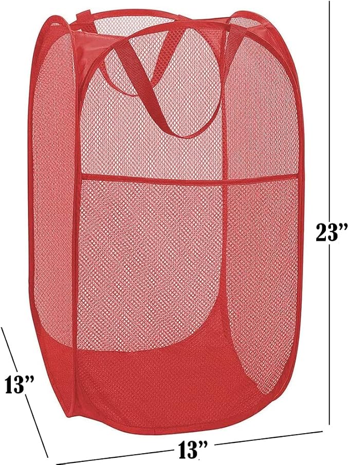 BATTOO Deluxe Strong Mesh Pop up Laundry Hamper Basket - Image 2
