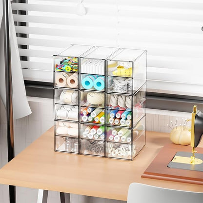Yieach 9 Pack Small Acrylic Drawers - Image 2