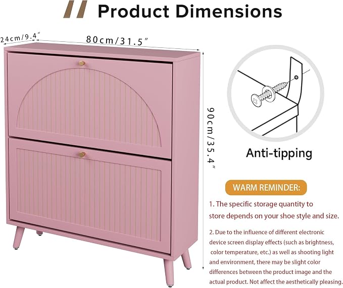 Fsbecl Shoe Storage Cabinet for Entryway - Image 2