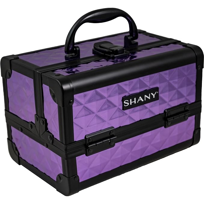 SHANY Chic Makeup Train Case Cosmetic Box Portable Makeup Case Cosmetics Beauty - Image 2