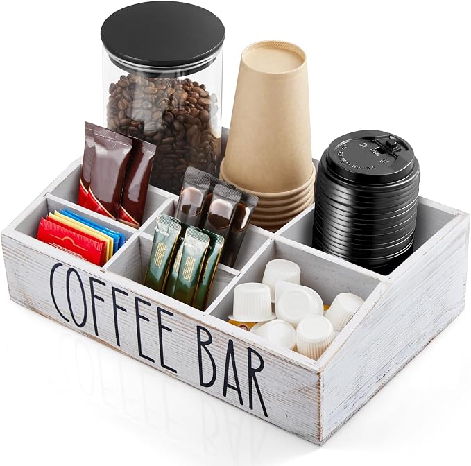 ALELION White Coffee Station Organizer by ALELION