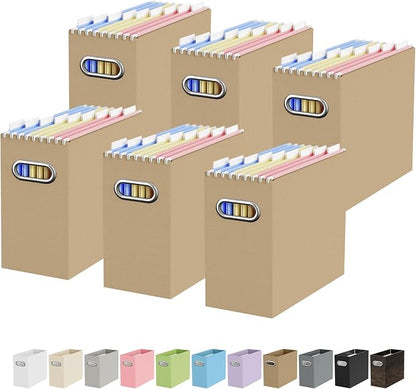 Portable Collapsible Cardboard File Box by Oterri