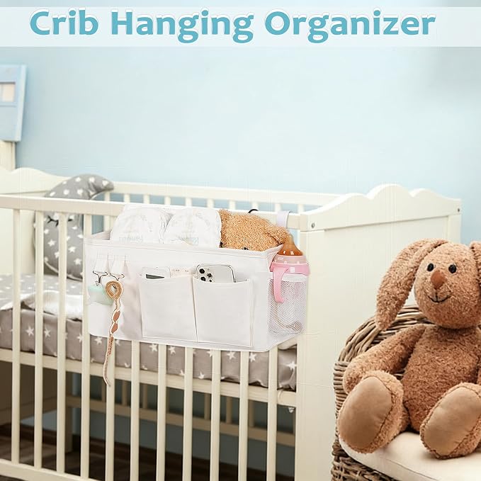 Loghot Bedside Caddy/Bedside Storage Bag Hanging Organizer - Image 7