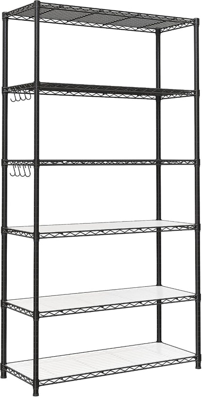 SONGMICS 6-Tier Storage Shelves, Wire Shelving Unit, Kitchen Metal Shelves by Unknown