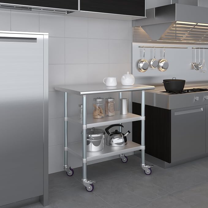 AmGood Stainless Steel Work Table - Image 9