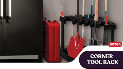 Keter Compact Corner Tool Rack for Maximum Storage and Organization - Image 4