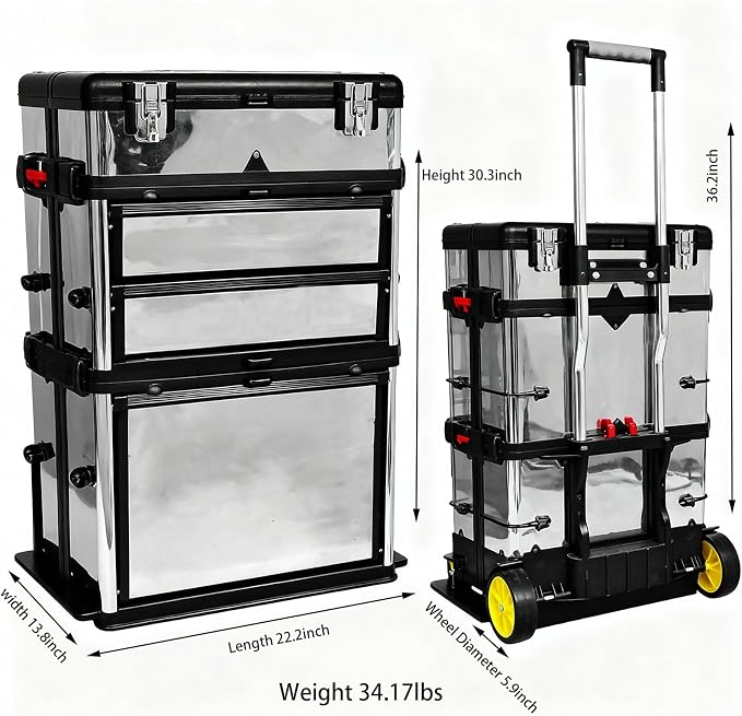 Zateety Rolling Tool Box - Image 3