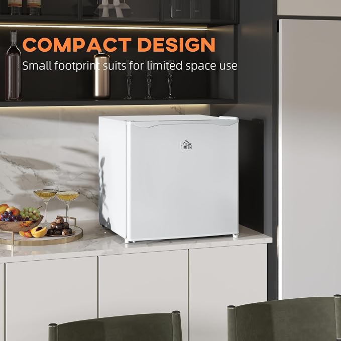 HOMCOM Mini Freezer Countertop, 1.1 Cu.Ft Compact Upright Freezer - Image 4